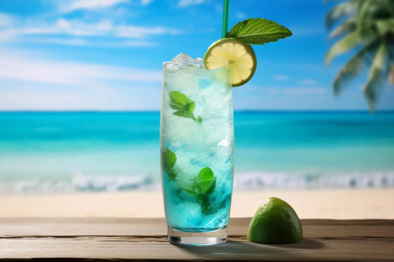 Modrá laguna drink